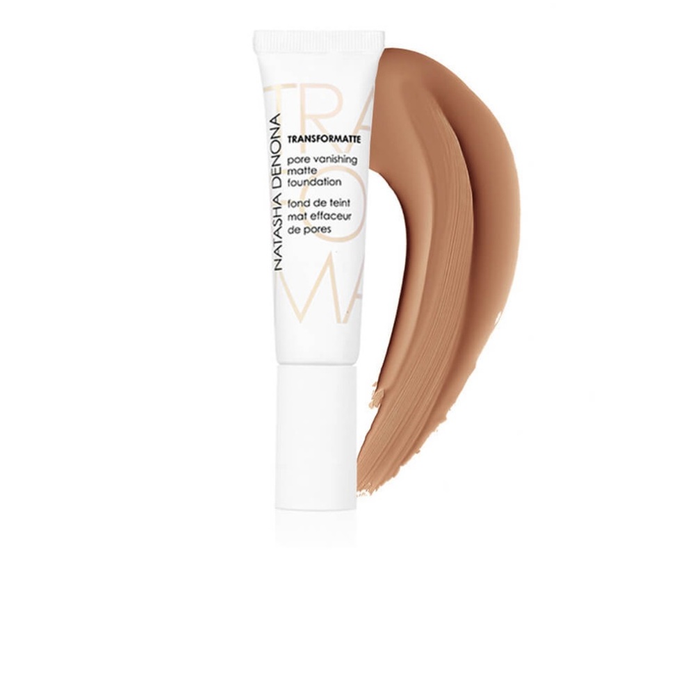 A medium to full coverage matte liquid foundation